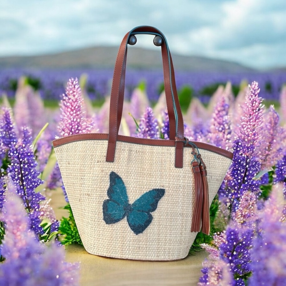 Patricia Nash Marconia Tote Bag Beaded Raffia Collection Stunning NEW $269 MSRP - Picture 11 of 15